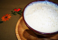 Organic grain coffee: Soya Latte