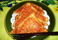 Corned beef style garlic toast