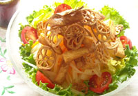 Itafu and root vegetable salad