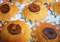 Fig and walnut muffins