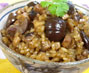Rice and beans with walnuts 
