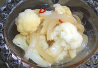 ベジタリアン料理レシピ（洋食）カリフラワーのマリネ