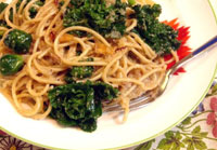 ベジタリアン料理レシピ（和食）アマランスたらこ風スパゲティ