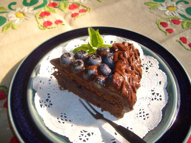 スイーツ 菓子 ベジタリアン料理レシピのヴィーガンズクラブ ブルーベリー生チョコケーキ