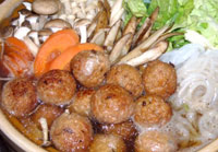 ベジタリアン料理レシピ（和食）ベジミートボール鍋
