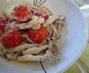 ベジタリアン料理レシピ（洋食）しめじとトマトのバジル風味